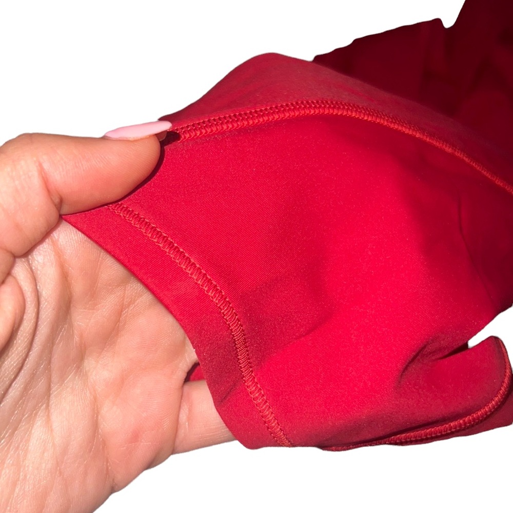 LULULEMON FAST AND FREE High Ride Tight 25” RED - Picture 4 of 5